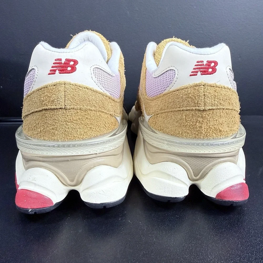 New Balance 9060 Shoes Men's 10.5 Womens 12 U9060GEA Tan Beige Pink Sneakers - Picture 6 of 14